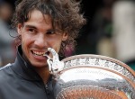 Spain's Rafael Nadal celebrates with his